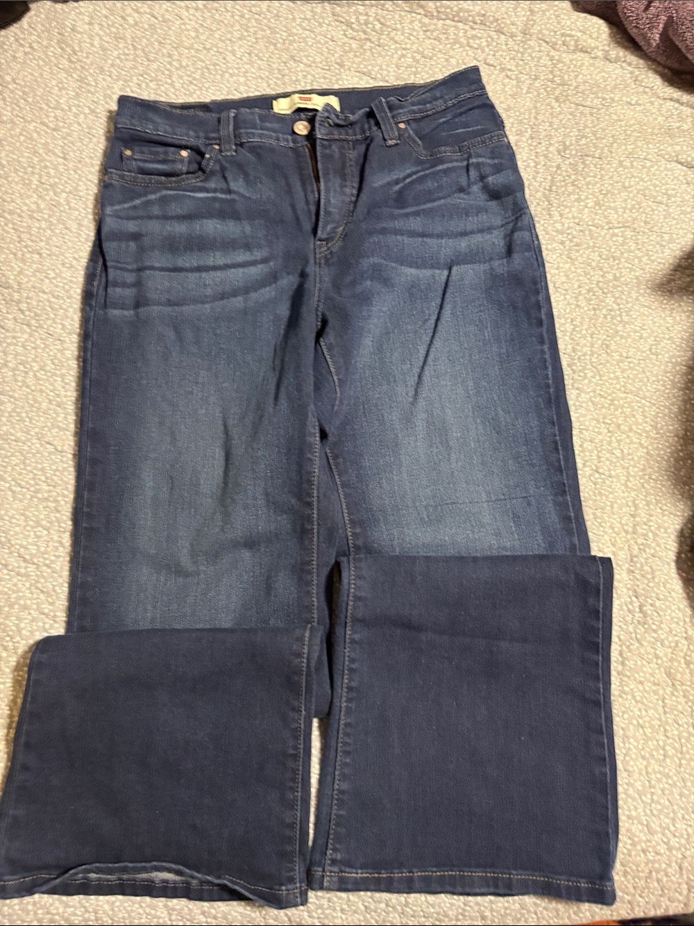Women’s Dark Blue Straight-Leg Jeans